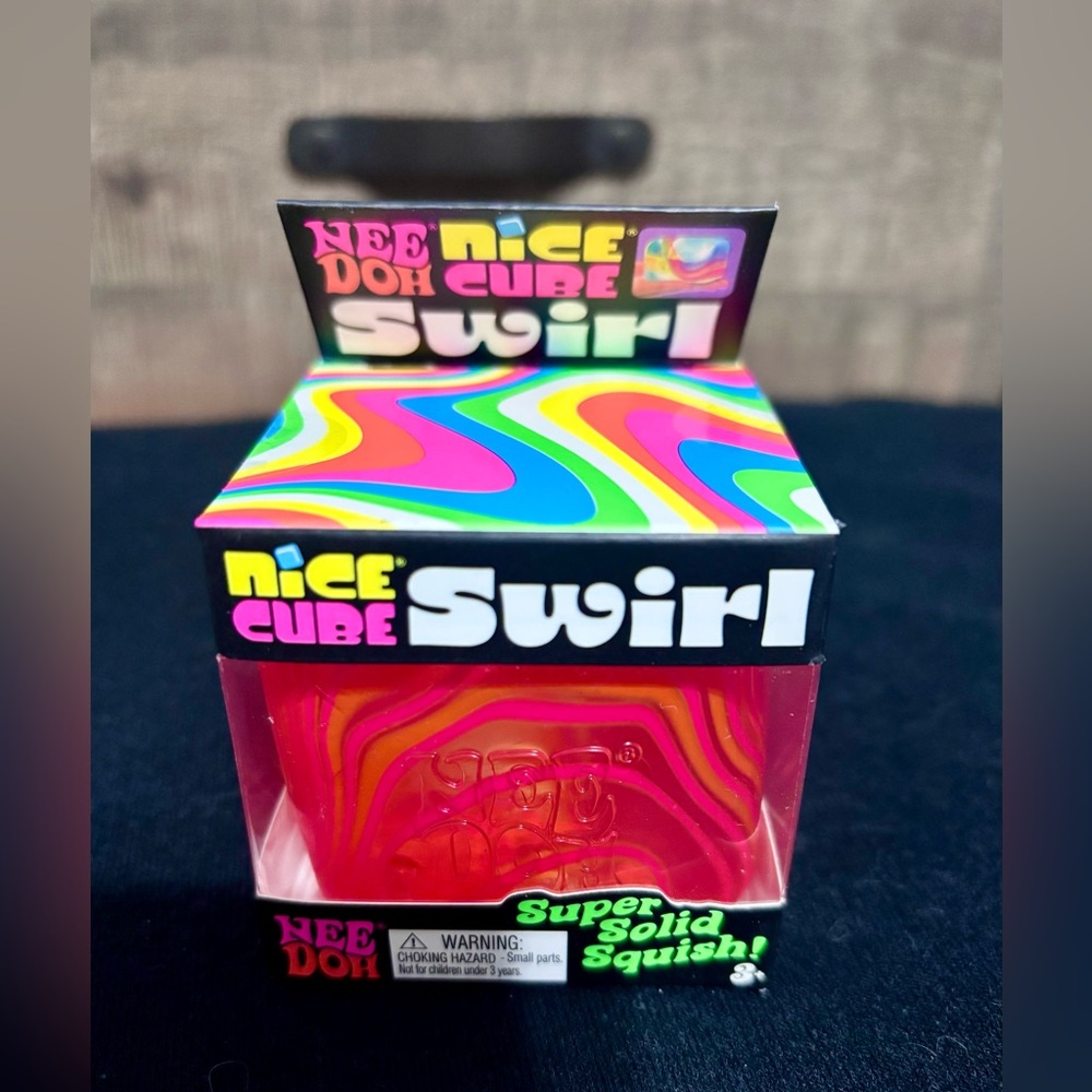 Nice Cube Swirl - Pink and Orange swirl